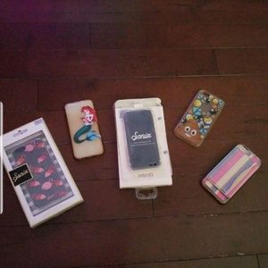 Iphone 6/6s 2 cases new 3 used